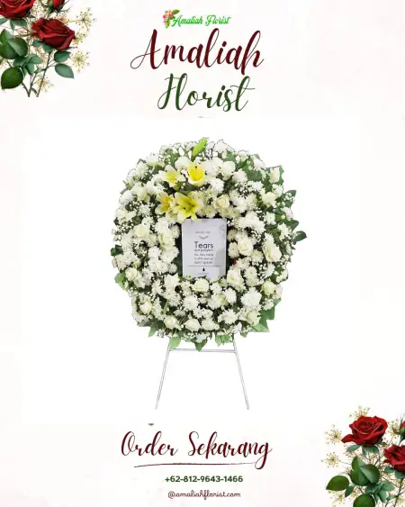 Krans Bunga Duka Sudah